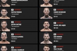 Official MMA Lightweight Rankings &amp; Analysis | Ultimate Guide to MMA: Training, Techniques, and Top Fighters in The World